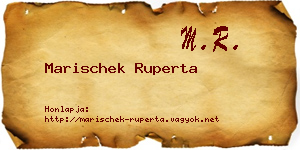 Marischek Ruperta névjegykártya
